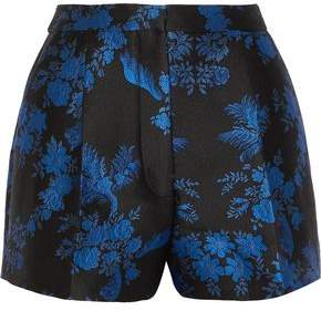 Pleated Brocade Shorts