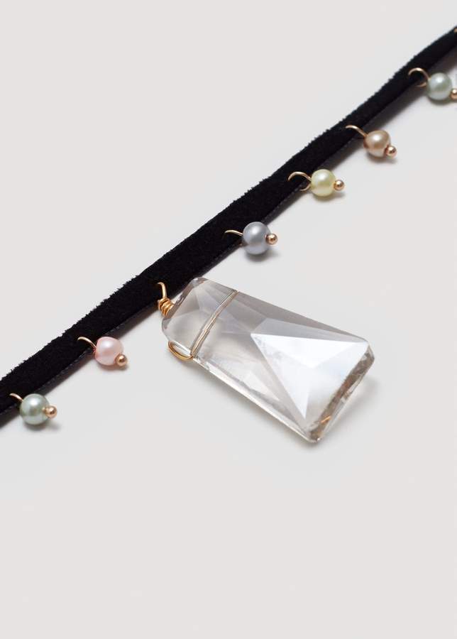 Halskette mit Glasperlen