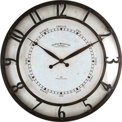 FirsTime® Cameron Whisper Wall Clock in Brown