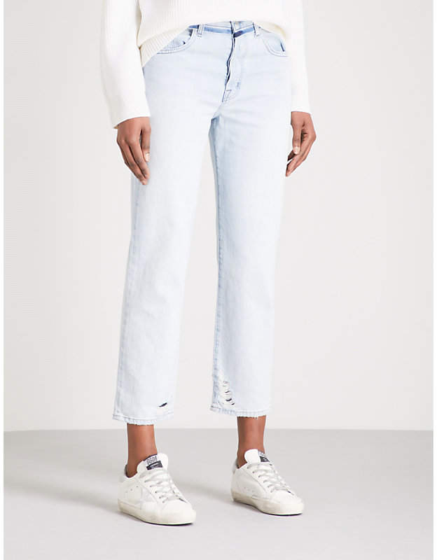 Wynne Straight cropped high-rise jeans