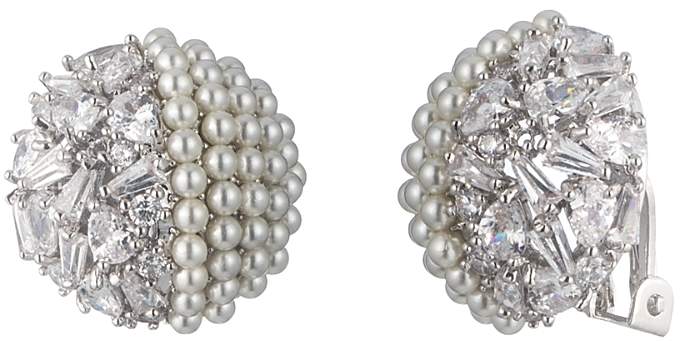 Pave Clip-On Earrings