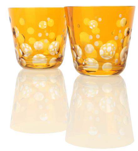 Rotter Glas Glas Aufsteiger, gold