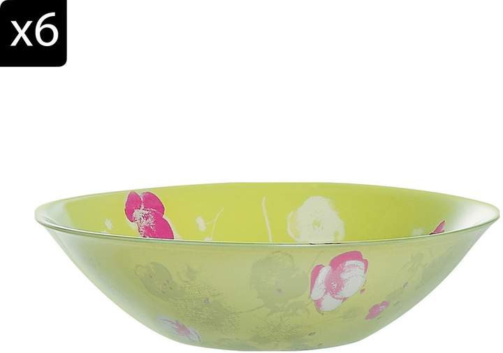 Luminarc Nebuleuse Florale - 6er Set Schälchen - gemustert