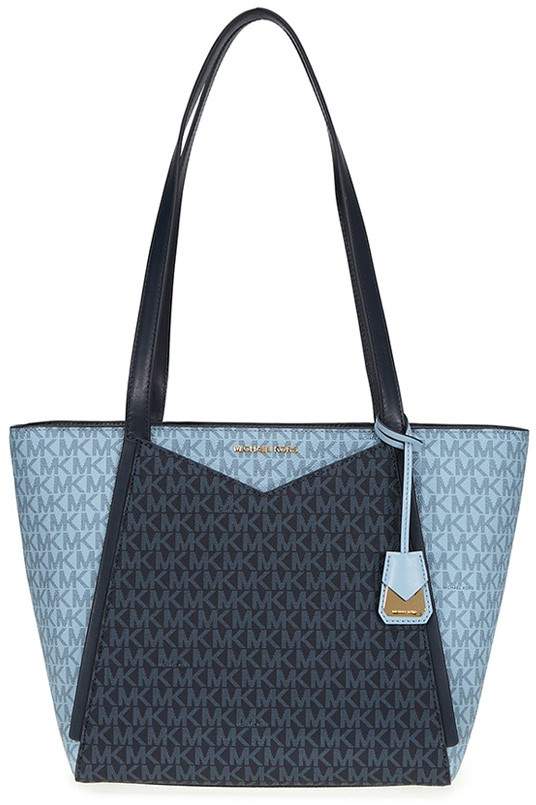Michael Kors Small Whitney Pebbled Leather Tote- Pale Blue - ONE COLOR - STYLE