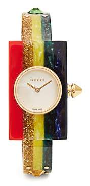 Striped Plexiglas watch