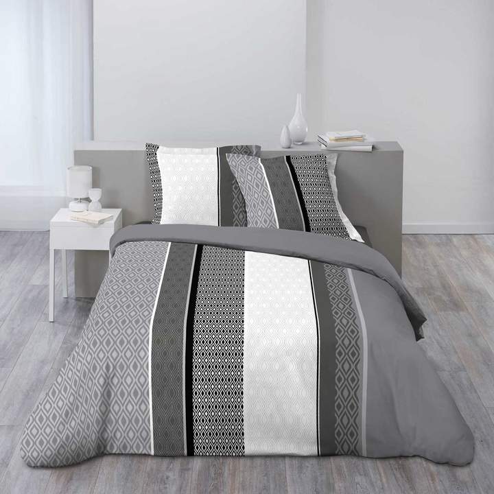 Douceur d'intérieur Quartzy - Bettwäsche-Set - grau