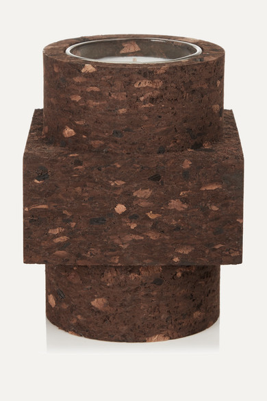 Cork Medium Scented Candle - Brown