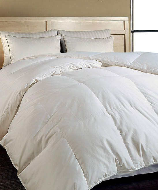 White 700-Thread Count Hungarian Goose Down Comfor...