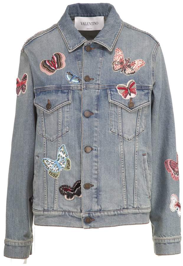 Butterfly Patch Denim Jacket