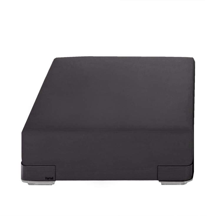 Plastics Sofa Einzelelement ohne Rückenlehne, Schwarz