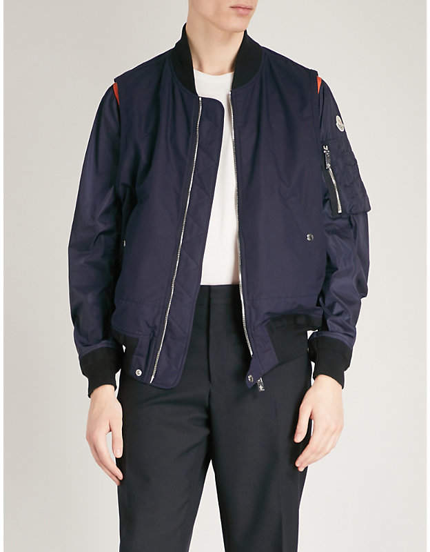 Montussan cotton and silk-blend bomber jacket