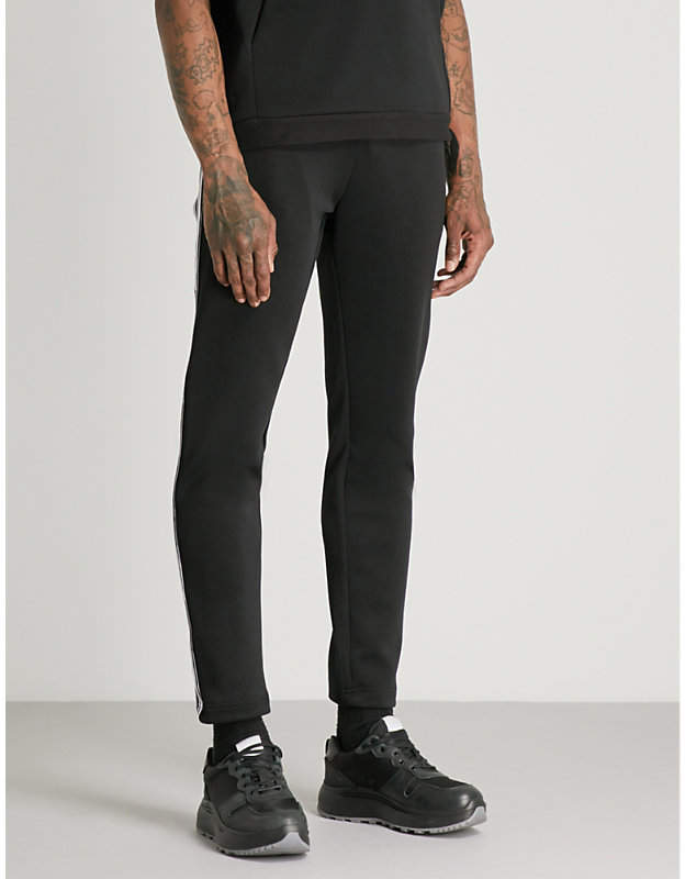 Logo ribbon neoprene jogging bottoms