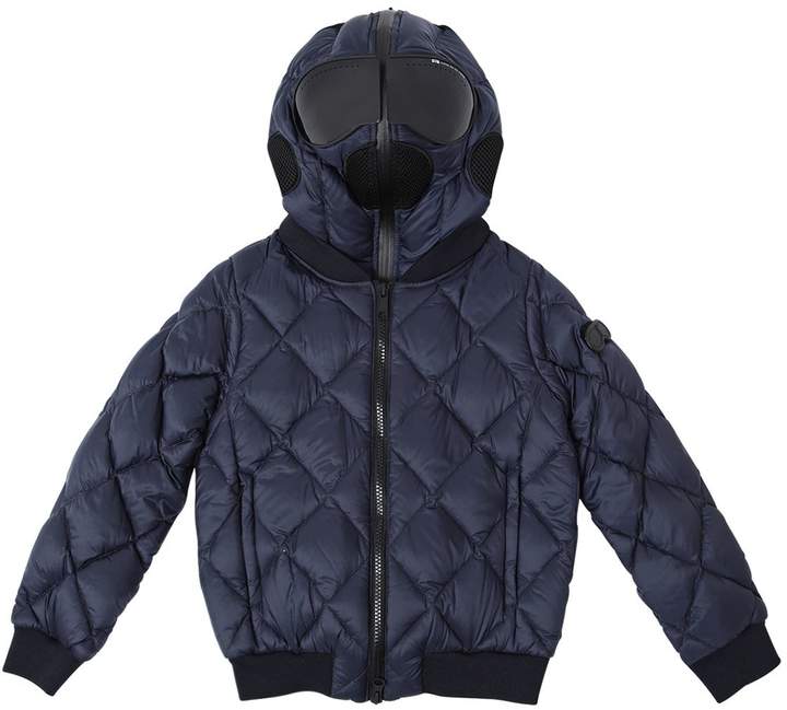 Quilted Micro Ripstop Down Bomber Jacket
