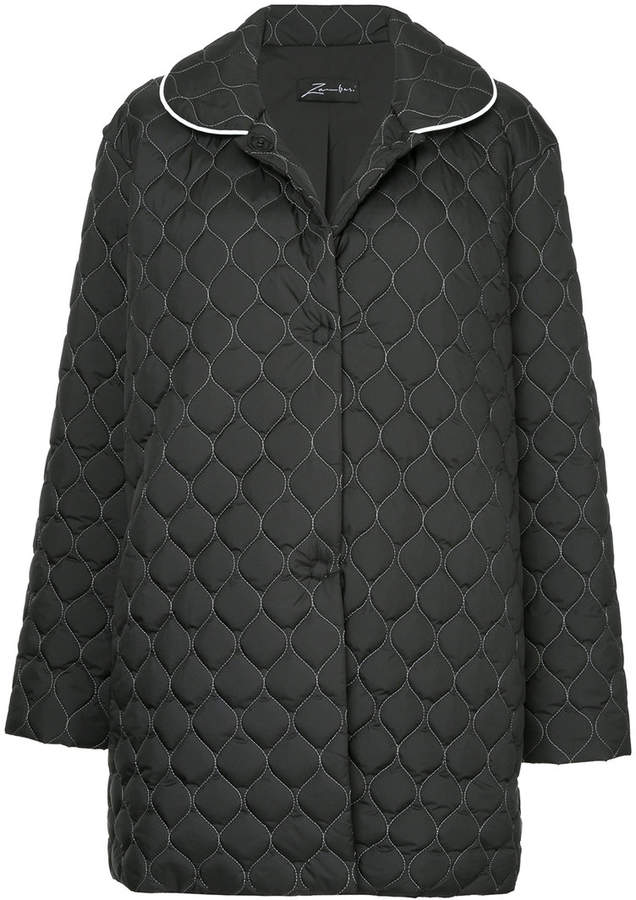 quilted oversize coat