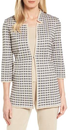 Geometric Jacquard Jacket