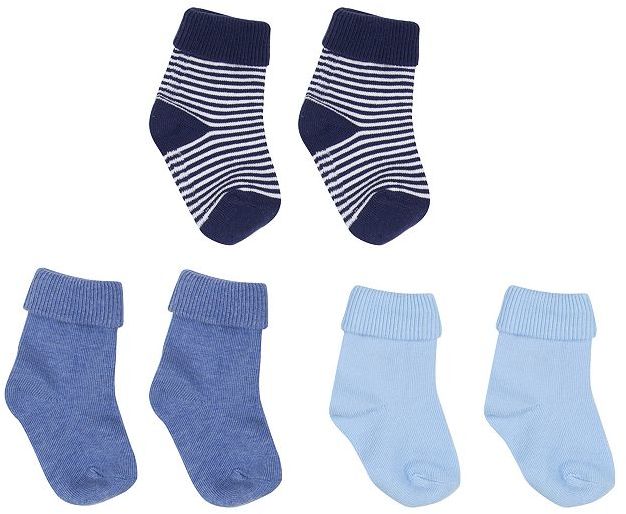 Kids Clothing- Mini Club Brand 15 Mini Club Baby Boys Pack of 3 Socks