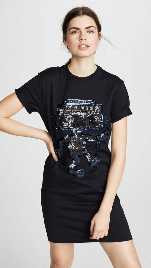 Coach 1941 x Keith Haring Embellished T-Shirt Dress