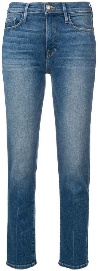 cropped slim jeans