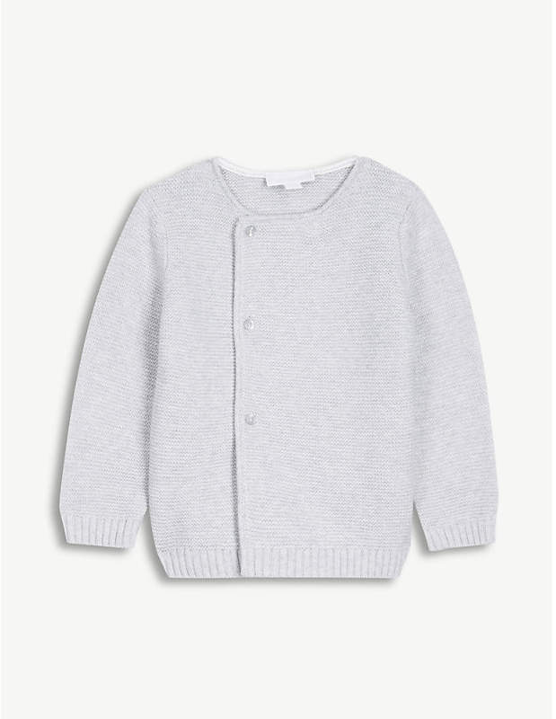 The Little White Company Knitted cotton cardigan 0-24 months