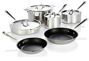 Stainless Steel Nonstick 10-Piece Cookware Set