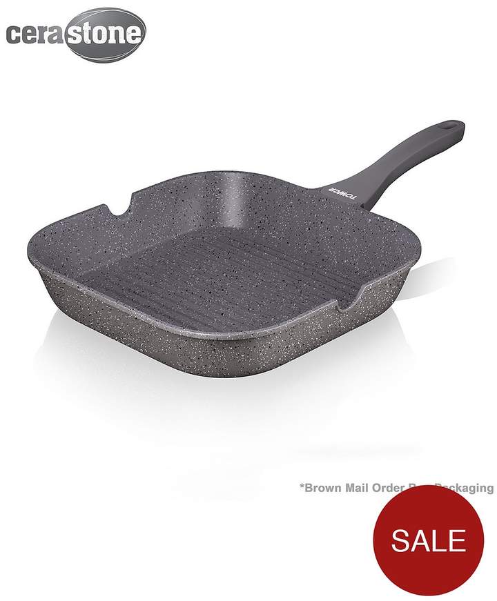 CeraStone 24 Cm Forged Grill Pan In Grey