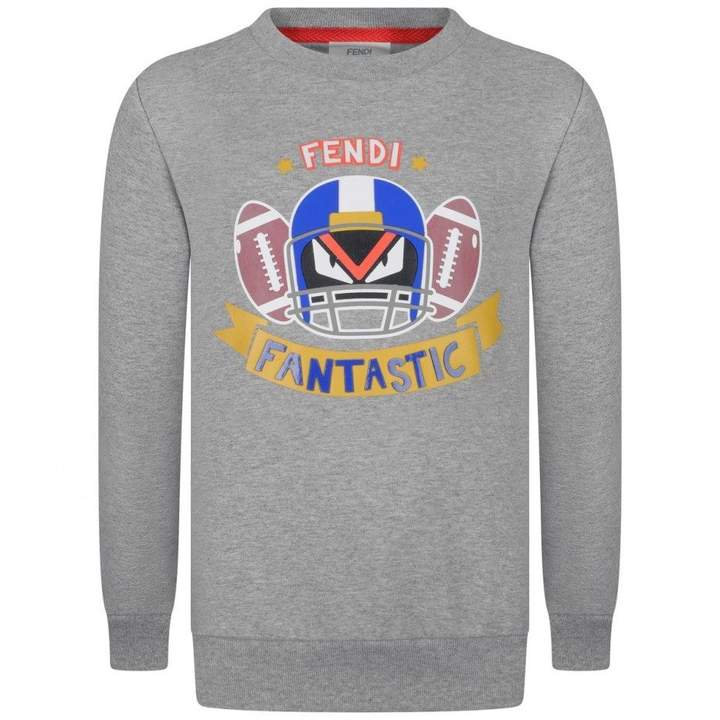 FendiBoys Grey American Football Sweater