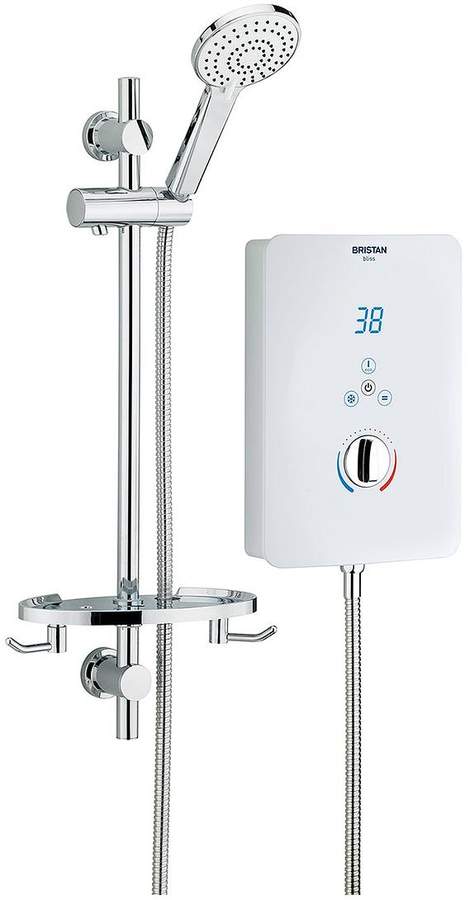 Bristan Bliss 3 Electric Shower 8.5kW White