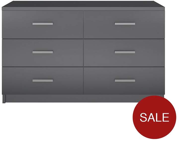 Prague Gloss 3 + 3 Drawer Chest