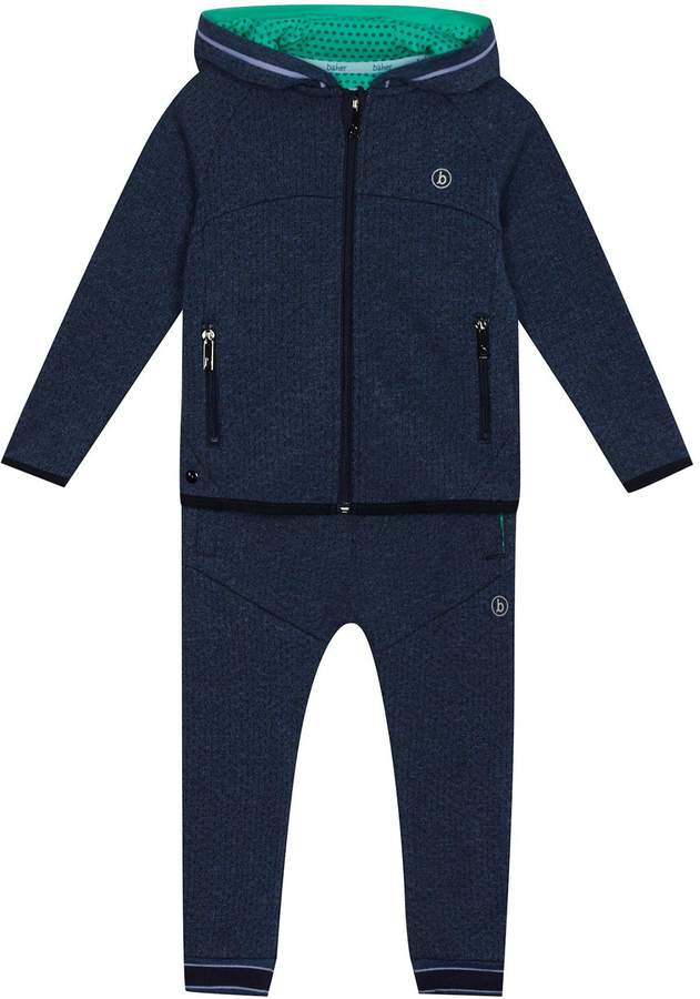 Boys Textured Hoodie & Jogging Bottoms Outfit