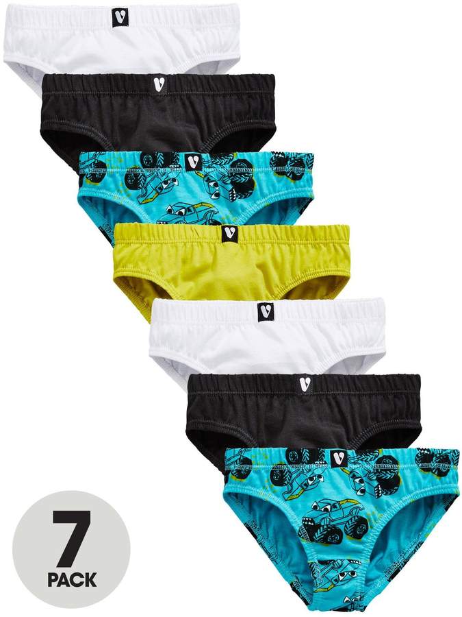 Mini V by Very Boys 7pk Monster Truck Briefs