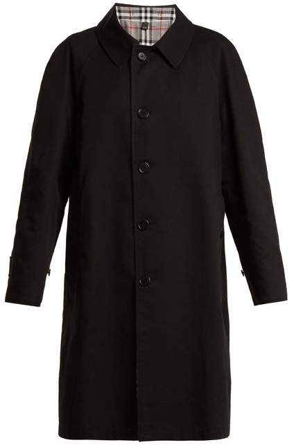 Unisex house-checked reversible coat