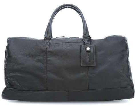 Sartoria Reisetasche fein genarbtes Rindsleder schwarz