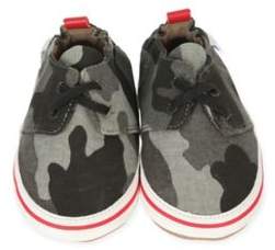 Soft Sole Cool and Casual Camo Shoe in Grey