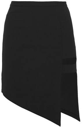 Michelle Mason Asymmetric Cutout Woven Mini Skirt