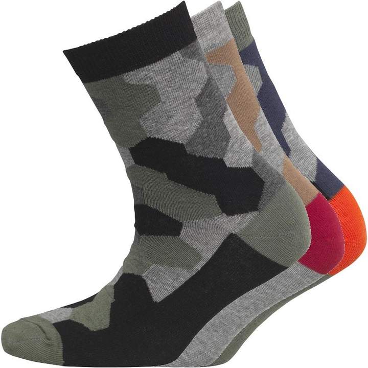 Boys Three Pack Socks Multi