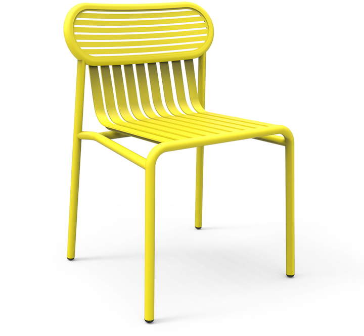 Petite Friture - Week-End Outdoor Stuhl, gelb (RAL 1016)