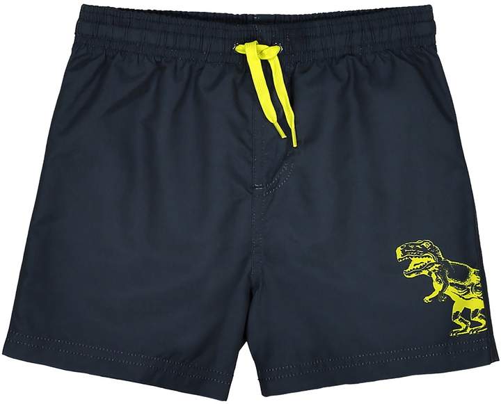 La Redoute Collections Plain Swim Shorts with Dinosaur Motif, 3-12 Years