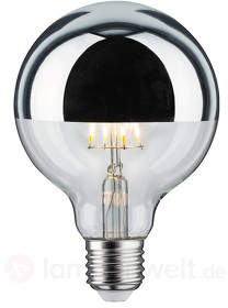 E27 6W 827 LED-Kopfspiegellampe Globe 95, dimmbar