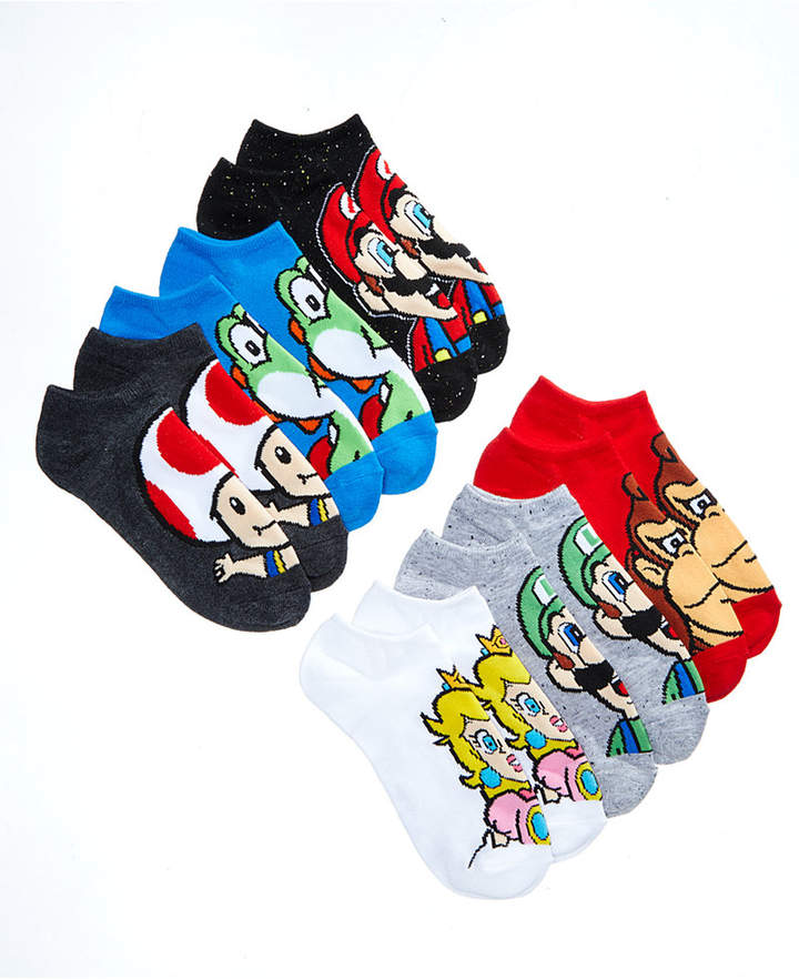 Nintendo's Mario Bros. 6-Pk. Graphic-Print Socks, Little Boys