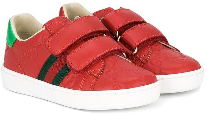 Gucci Kids GG embossed sneakers