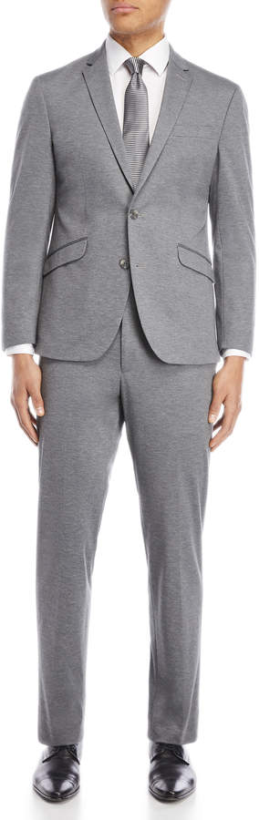 Two-Piece Knit Grey Ready Flex Suit