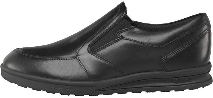 Junior Troiko Slip On Leather Shoes Black