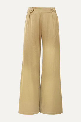 Mother of Pearl Bridget Satin Wide-leg Pants - Gold Mother of Pearl Bridget Satin Wide-leg Pants - Gold