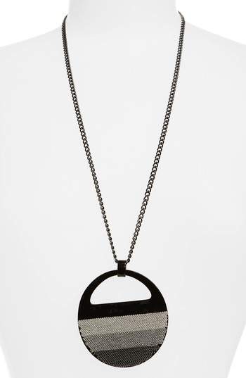 Enamel & Chain Pendant Necklace