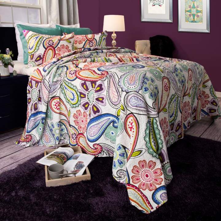 Trademark Global Lavish Home 2-piece Lizzie Quilt Set - Twin