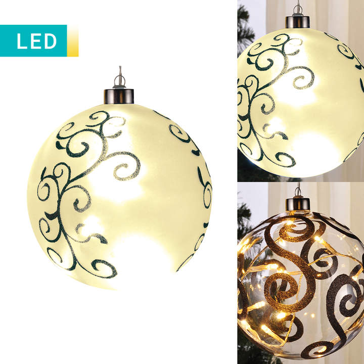 LED-Weihnachtskugel aus Glas