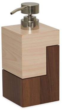 Wood Block Lotion Pump