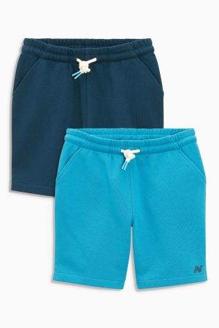 Boys Blue/Navy Shorts Two Pack (3-16yrs) - Blue