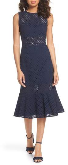 Taylor Eyelet Midi Dress