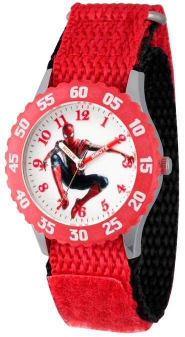 Marvel Spider-Man Kid's Time-Teacher Watch with Red Strap